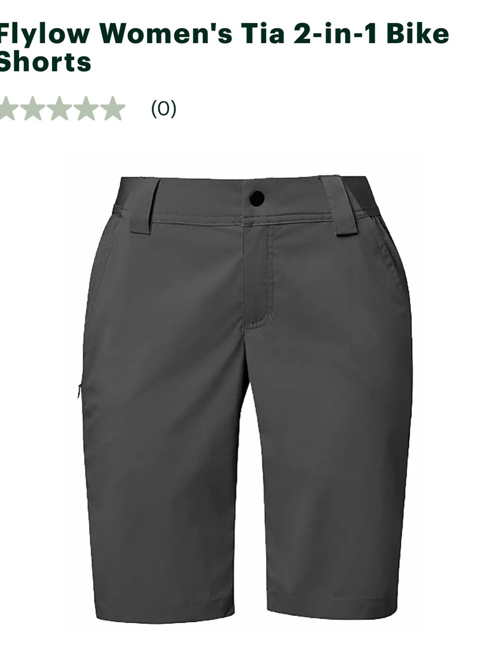 Womens Flylow Tia 2-in-1 Bike Shorts - Shadow